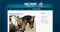 Desktop Screenshot of eaglebrandcowboytack.com